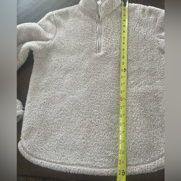 H&M Half Zip Sherpa Fleece in Beige - Picture 8 of 9